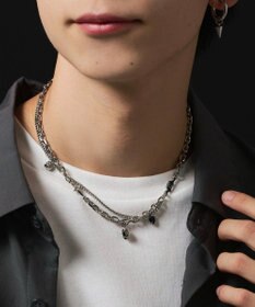 WEGO MモチーフMIXチェーンネックレス