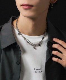 WEGO MモチーフMIXチェーンネックレス