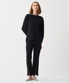 uncrave プリーツリブ ドルマンスリーブトップス