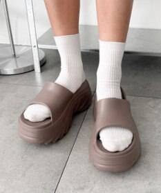 WEGO 厚底デザインラバーサンダル