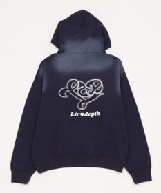 WEGO 【ユニセックス着用ITEM】ハートモチーフプルパーカー