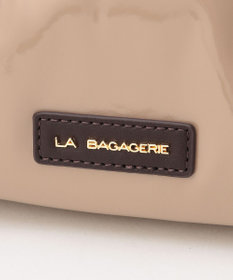 LA BAGAGERIE ソフトエナメル2WAYハンドバッグ Sサイズ