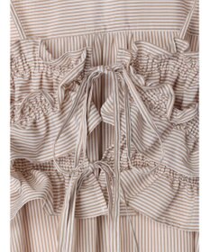 earth music&ecology ＳＥＴ２点シャーリングビスチェ×シャツワンピース