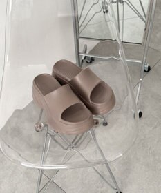 WEGO 厚底デザインラバーサンダル