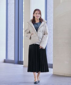 Tiaclasse ファイバーダウン×ダンボール異素材ショートコート