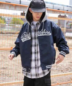 WEGO 【ユニセックス着用ITEM】フードワッペンスタジャン