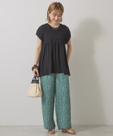 AMERICAN HOLIC シャーリング半袖フレアプルオーバー