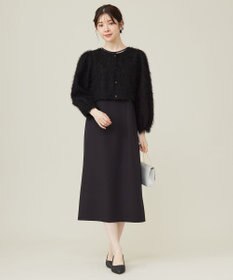 ANY SIS フリルスリーブペンシル ドレス