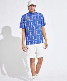 PW CIRCULUS 【UVカット / 吸水速乾 / 伸縮性抜群】【MEN】PWロゴ柄モック