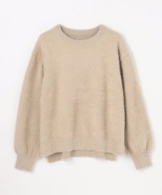 ANY L ショートシャギープルオーバーニット