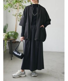 Green Parks AnriettMusee フロントジップジャガードブルゾン