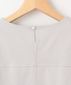 組曲 【洗える】レリーフスリーブジャージー カットソー