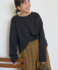 AMERICAN HOLIC 【WEB限定】ワッフル配色メロープルオーバー