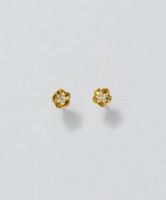 Phoebe 【金属アレルギー対応】プチフラワービジュースタッドピアス　クリア