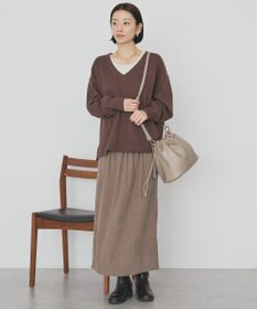 AMERICAN HOLIC Ｖネックスムース起毛プルオーバー