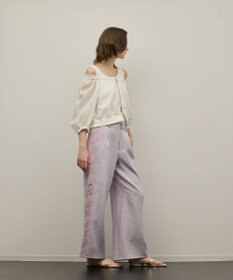 GRACE CONTINENTAL サイドレースパンツ