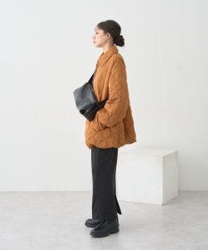 earth music&ecology 【WEB限定】ダブルステッチキルティングコート