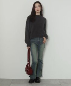 WEGO ストレッチフレアデニムパンツ