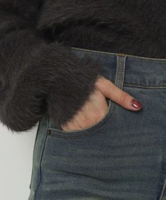 WEGO ストレッチフレアデニムパンツ