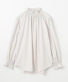 ANY フリルネックブラウス