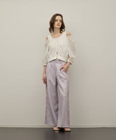 GRACE CONTINENTAL サイドレースパンツ