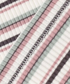 ANY KIDS 七分袖 テレコボーダー Tシャツ