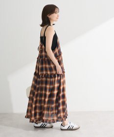 Green Parks ・Ｐｅｔｉｔ　Ｆｌｅｕｒ　オンブレーチェックキャミワンヒ