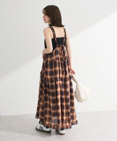 Green Parks ・Ｐｅｔｉｔ　Ｆｌｅｕｒ　オンブレーチェックキャミワンヒ