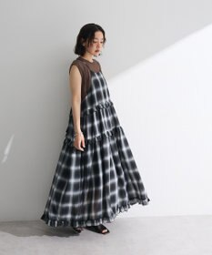 Green Parks ・Ｐｅｔｉｔ　Ｆｌｅｕｒ　オンブレーチェックキャミワンヒ