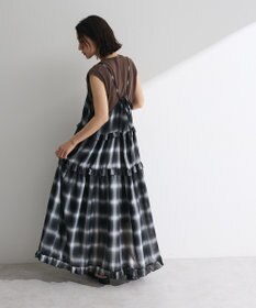 Green Parks ・Ｐｅｔｉｔ　Ｆｌｅｕｒ　オンブレーチェックキャミワンヒ