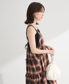 Green Parks ・Ｐｅｔｉｔ　Ｆｌｅｕｒ　オンブレーチェックキャミワンヒ