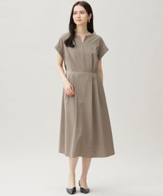 自由区 L 【17号サイズまで展開】ウーステッドライク ワンピース