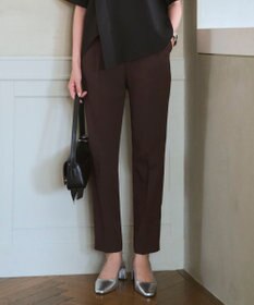 ICB 【新色追加・WEB限定カラーあり】FluidBackSatin ドロストパンツ ダークブラウン