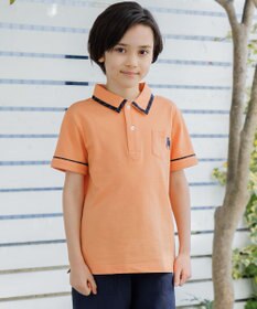 J.PRESS KIDS 【100-130cm】 T/Cライト鹿の子ポロシャツ