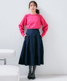 組曲 【選べる8色展開・春まで使える！】バックレースカラー ニット