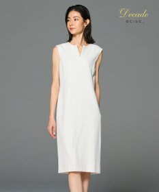 BEIGE， 【セットアップ対応】LUIZA / Iラインワンピース White