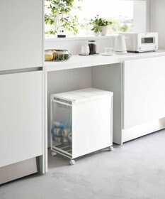 tower 蓋付き目隠し分別ダストワゴン タワー 3分別 ホワイト