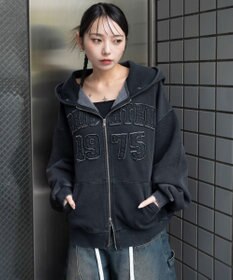 WEGO 裏起毛ファーフードBIGZIPパーカー