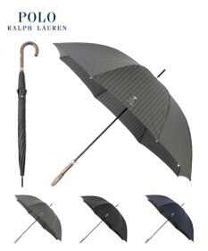 MOONBAT POLO RALPH LAUREN メンズ 長傘 ストライプ×BEAR 65cm