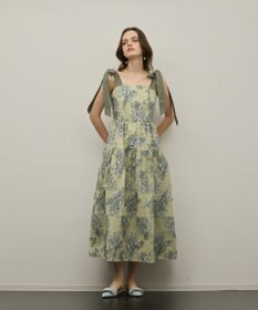 GRACE CONTINENTAL シアージャガードティアードワンピース