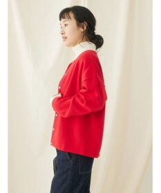 CRAFT STANDARD BOUTIQUE 裏起毛リングドットカーディガン