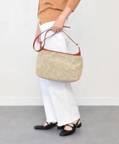 INTER-CHAUSSURES 【Christian Villa】異素材コンビショルダーバッグ