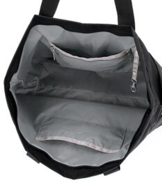 LeSportsac CARLIN ZIP TOP TOTE BAG/リサイクルドブラックJP