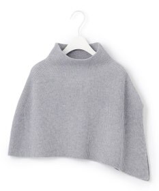 ICB 【洗える】ウールポリエステルニットケープ