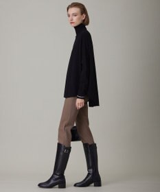 ICB 【洗える】ヴィスコースワイド ハイネックプルオーバー