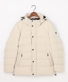 JOSEPH ABBOUD MOUNTAIN 【ダウン/ECO撥水/フード取り外し可】ポリエステルナイロンピーチキルトダウンブルゾン