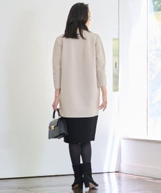 自由区 【洗える】ポリエステルホールガーメントニット ワンピース