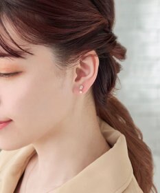 Phoebe 【K10】リフレクトビジューパールピアス