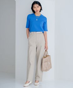 23区 【Oggi4月号掲載/洗える】スラブツイルストレッチ ベイカー パンツ