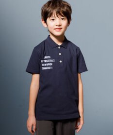 J.PRESS KIDS 【100-130cm】T/C ライト カノコ 半袖ポロシャツ